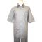 Prestige 100% Linen  Grey  With Self Embroidered Design & Rhinestones Outfit RCL908